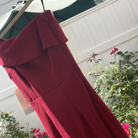 Katie May - Titan Bordeaux One Shoulder Cutout Dress - Bordeaux 0 - Picture 4 of 14